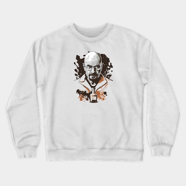 Walter White Graphic Design - Original Artwork Crewneck Sweatshirt by Labidabop